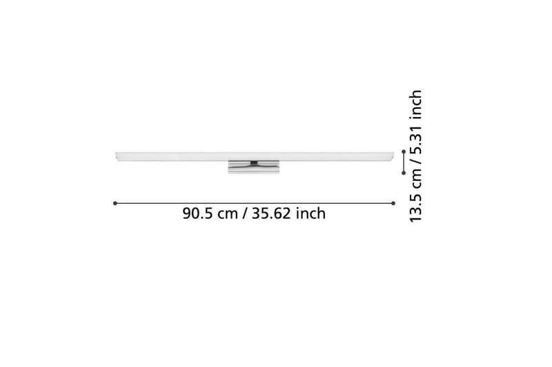 Spegelbelysning Eglo Tabiano-Z 905 mm - Hvit/Krom - Belysning - Baderomsbelysning - Baderomslampe vegg
