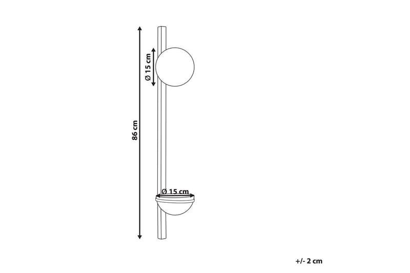 Andreis Vegglampe E14 - Svart/Hvit - Belysning - Innendørsbelysning & Lamper - Vegglampe - Veggarmatur