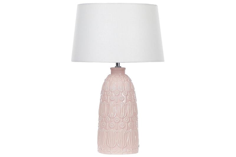 Azzurvi Bordlampe 56 cm E27 - Rosa/Hvit - Belysning - Innendørsbelysning & Lamper - Bordlampe