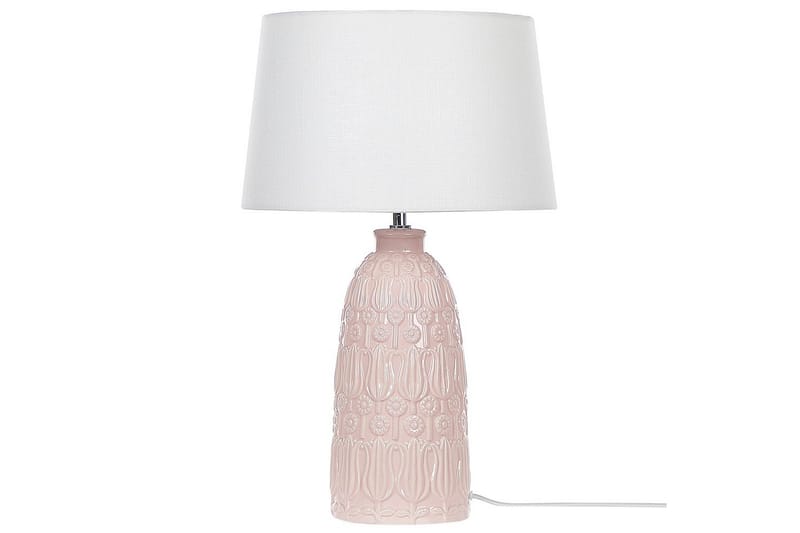 Azzurvi Bordlampe 56 cm E27 - Rosa/Hvit - Belysning - Innendørsbelysning & Lamper - Bordlampe