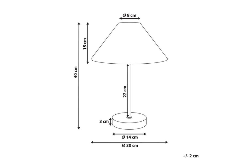 Boieba Bordlampe 40 cm E27 - Flerfarget - Belysning - Innendørsbelysning & Lamper - Bordlampe