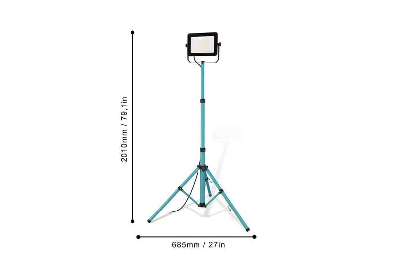 Arbeidsbelysning Eglo LED-Stativstrålkaster 100W - Belysning - Innendørsbelysning & Lamper - Bordlampe - Skrivebordslampe & kontorlampe