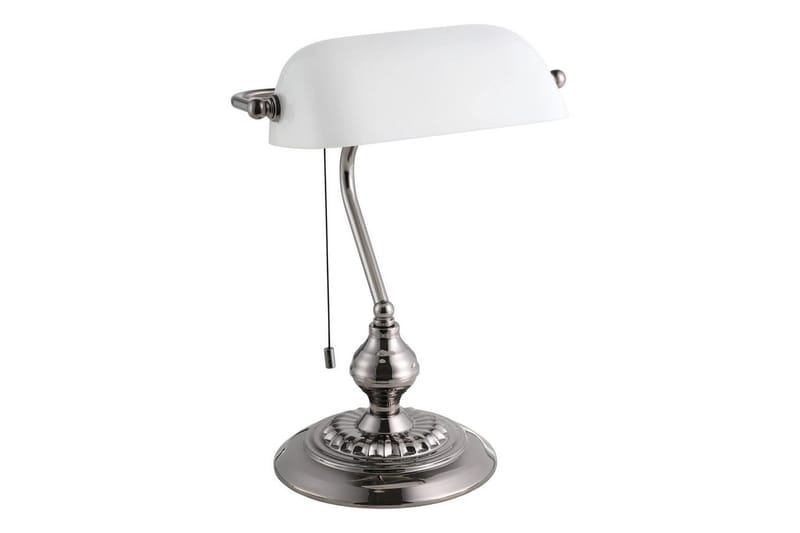 Bordlampe Eglo Banker Nickel Hvit - Hvit - Belysning - Innendørsbelysning & Lamper - Bordlampe - Skrivebordslampe & kontorlampe