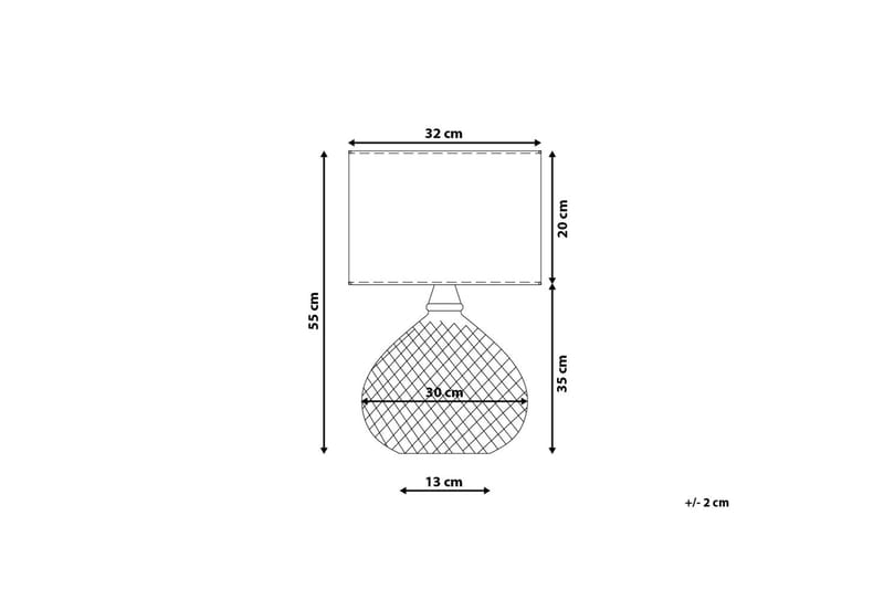 Bordlampe Madon 32 cm - Gull - Belysning - Innendørsbelysning & Lamper - Bordlampe