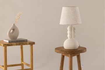 Mellerud Bordlampe 43 cm - Beige - Belysning - Innendørsbelysning & Lamper - Bordlampe