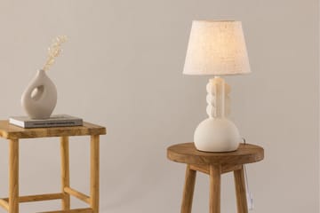 Mellerud Bordlampe 43 cm - Beige - Belysning - Innendørsbelysning & Lamper - Bordlampe