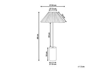 Bosleba Bordlampe 68 cm E27 - Beige/Hvit - Belysning - Innendørsbelysning & Lamper - Bordlampe