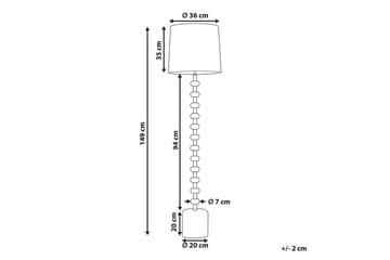 Cresel Gulvlampe 160 cm - Off white - Belysning - Innendørsbelysning & Lamper - Gulvlampe