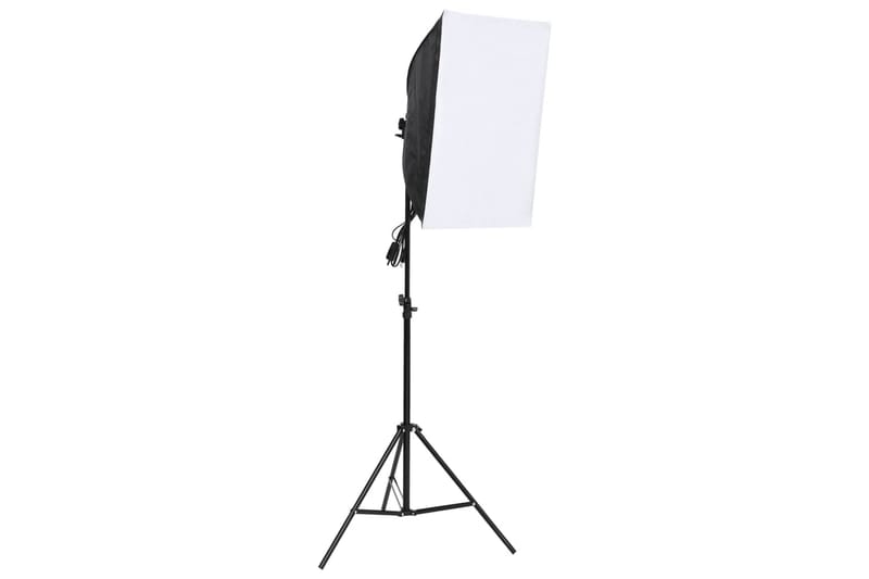 Fotostudiosett med softbokslys og bakgrunn - Svart - Belysning - Innendørsbelysning & Lamper - Fotobelysning & studiobelysning