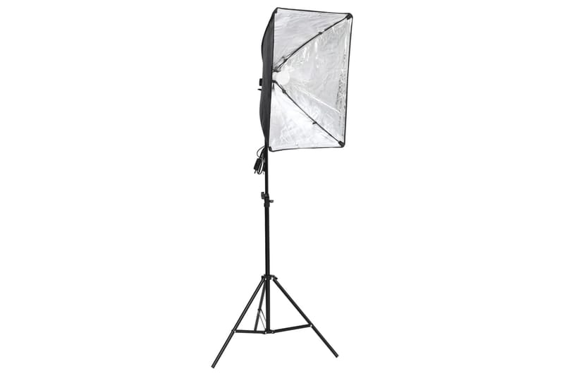 Fotostudiosett med softbokslys og bakgrunn - Svart - Belysning - Innendørsbelysning & Lamper - Fotobelysning & studiobelysning