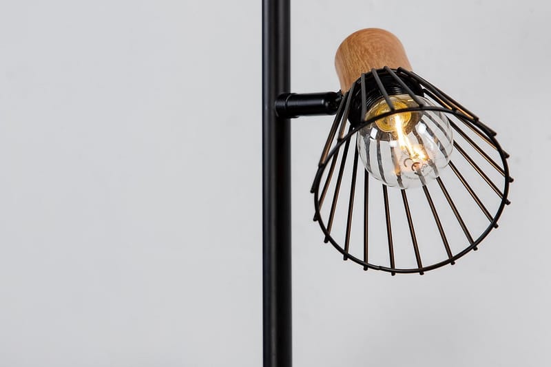 Atticus Gulvlampe Dimbar LED Liten - Sort - Belysning - Innendørsbelysning & Lamper - Gulvlampe