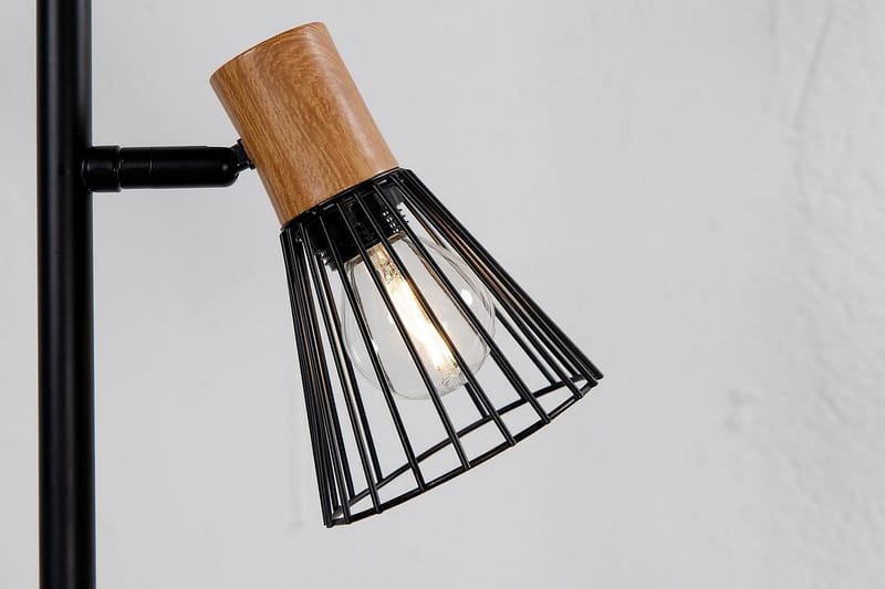 Atticus Gulvlampe Dimbar LED Liten - Sort - Belysning - Innendørsbelysning & Lamper - Gulvlampe