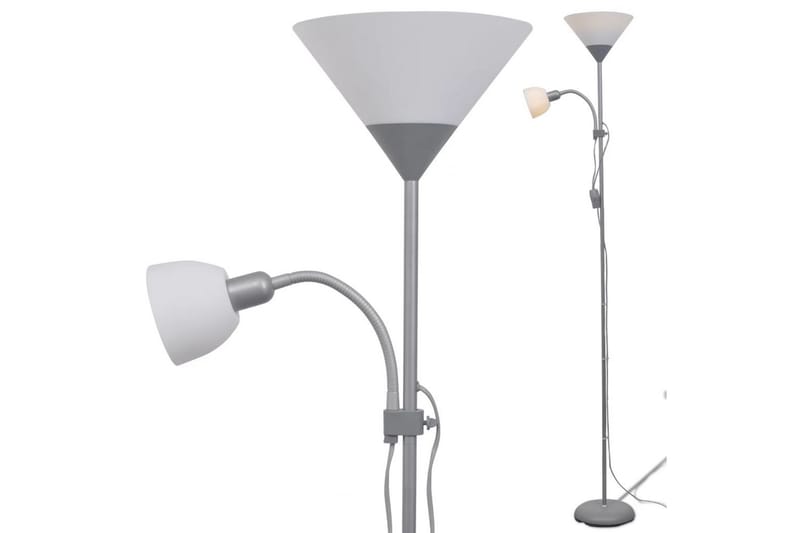 Gulvlampe grå - Grå - Belysning - Innendørsbelysning & Lamper - Gulvlampe - Uplight gulvlampe