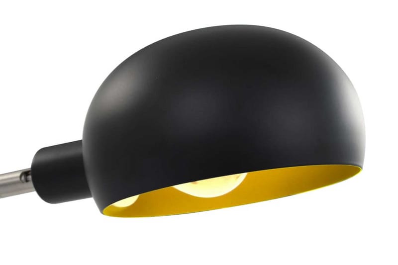 Stående lampe 200 cm 5 x E14 svart og gull - Svart - Belysning - Innendørsbelysning & Lamper - Gulvlampe