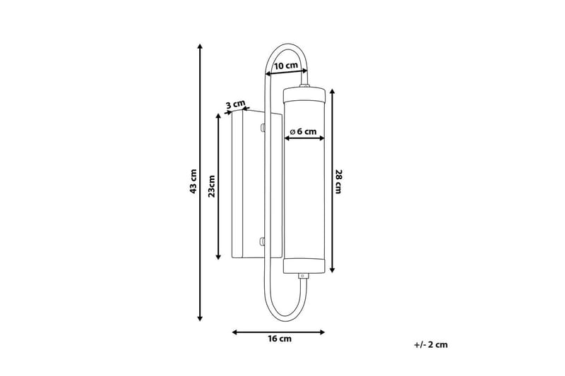 Korfut LED Vegglampe - Svart/Hvit - Belysning - Innendørsbelysning & Lamper - Vegglampe - Veggarmatur