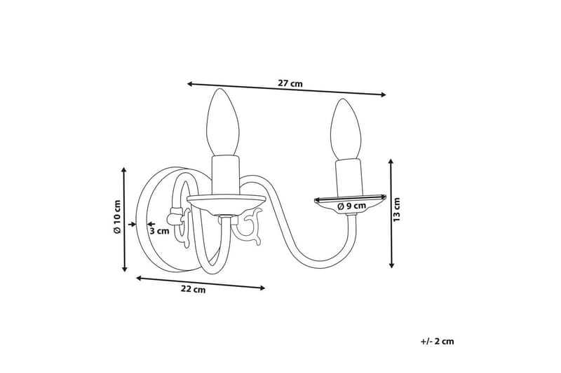 Koufonisi Vegglampe E14 - Beige - Belysning - Innendørsbelysning & Lamper - Vegglampe - Veggarmatur