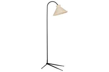 Levanze Gulvlampe 148 cm - Svart/Natur - Belysning - Innendørsbelysning & Lamper - Gulvlampe