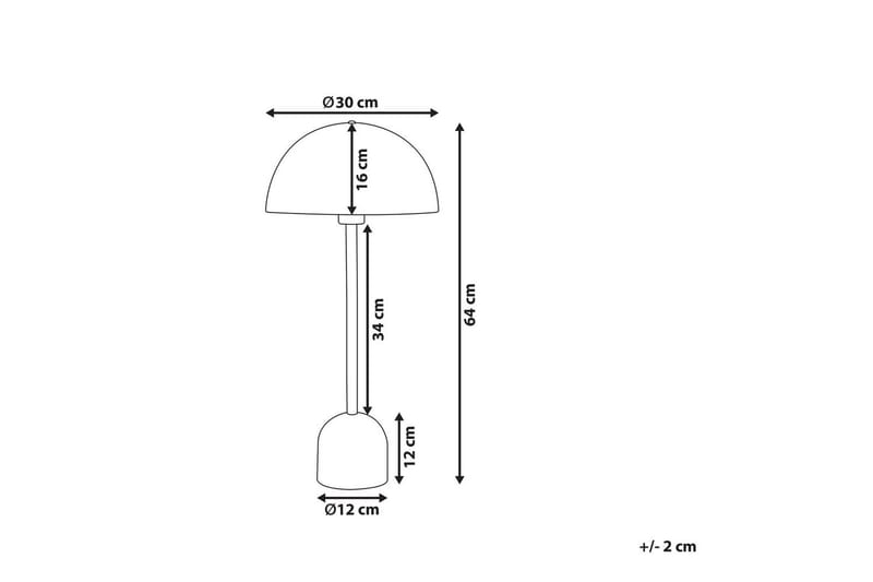 Macasina Bordlampe 64 cm E27 - Gull - Belysning - Innendørsbelysning & Lamper - Bordlampe