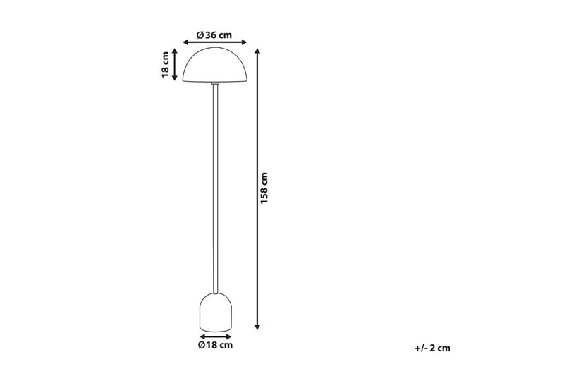 Macasina Gulvlampe 158 cm - Kobber - Belysning - Innendørsbelysning & Lamper - Gulvlampe