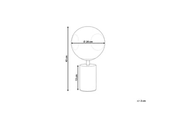 Manoel Bordlampe 45 cm E27 - Messing/Metallisk - Belysning - Innendørsbelysning & Lamper - Bordlampe