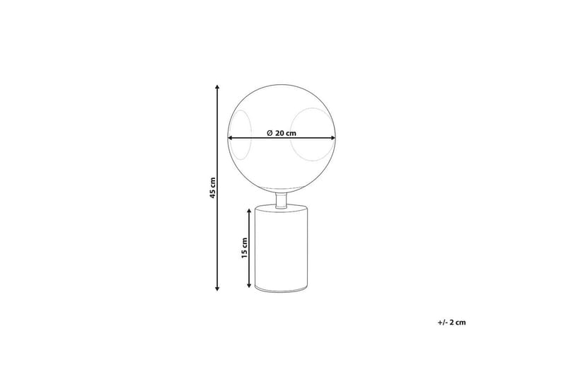 Manoel Bordlampe 45 cm E27 - Messing/Metallisk - Belysning - Innendørsbelysning & Lamper - Bordlampe