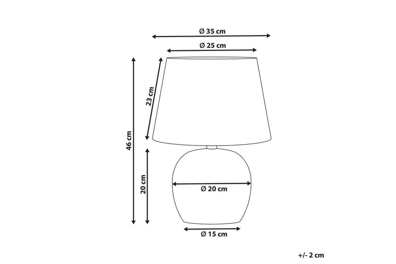 Mechka Bordlampe 46 cm E27 - Flerfarget - Belysning - Innendørsbelysning & Lamper - Bordlampe