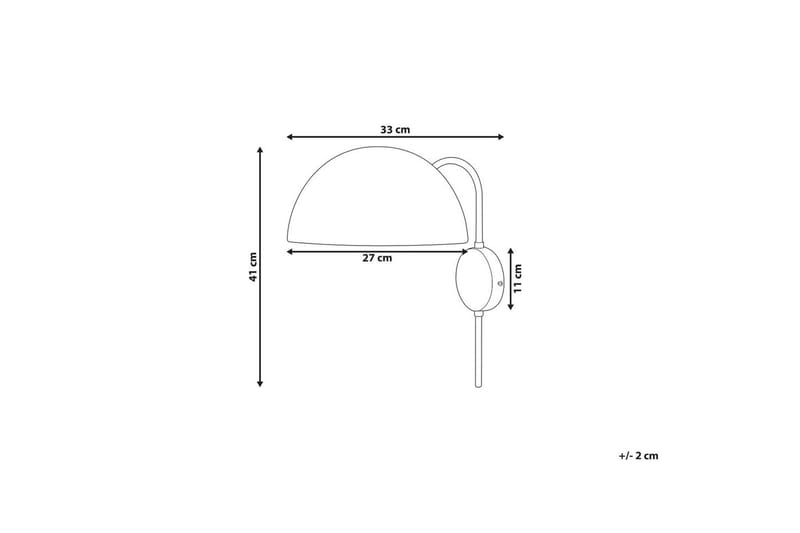 Meganisi Vegglampe E27 - Gull - Belysning - Innendørsbelysning & Lamper - Vegglampe - Veggarmatur