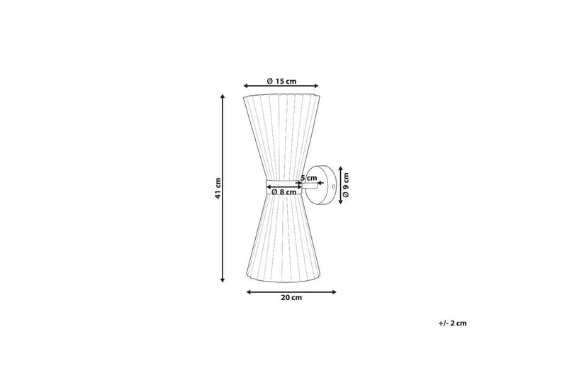 Moletang Vegglampe 2 stk E14 - Hvit - Belysning - Innendørsbelysning & Lamper - Vegglampe - Veggarmatur