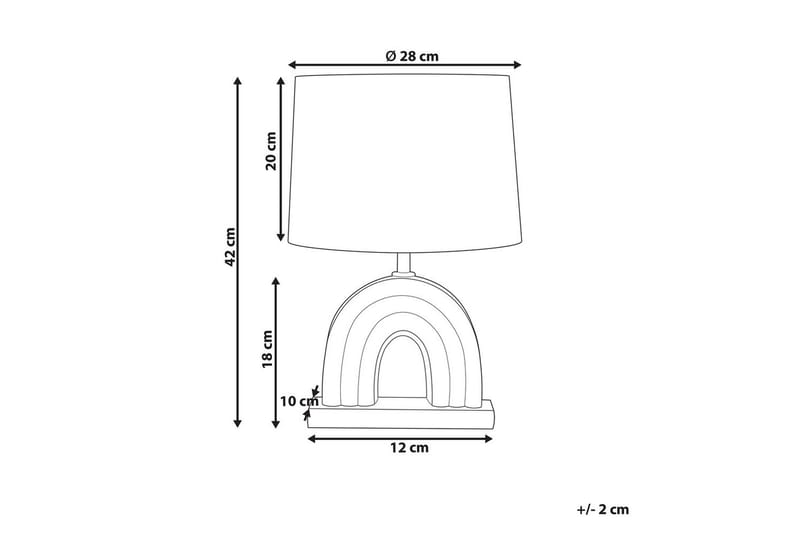 Natni Bordlampe 42 cm E27 - Flerfarget - Belysning - Innendørsbelysning & Lamper - Bordlampe