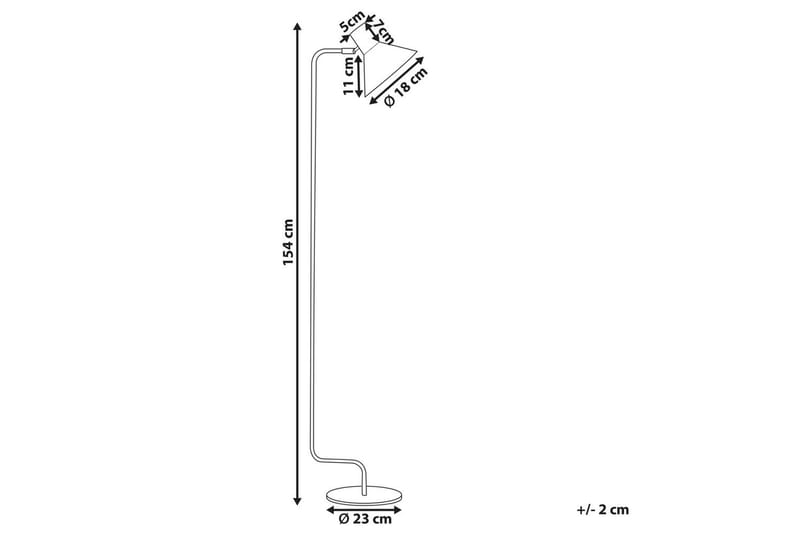 Paksli Gulvlampe 154 cm - Blå - Belysning - Innendørsbelysning & Lamper - Gulvlampe