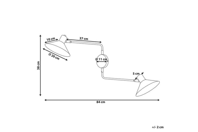 Paleki Vegglampe E27 E27 - Gull - Belysning - Innendørsbelysning & Lamper - Vegglampe - Veggarmatur