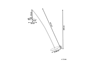 Pankeria Gulvlampe 205 cm - Svart - Belysning - Innendørsbelysning & Lamper - Gulvlampe