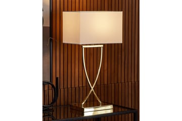 Sirene Bordlampe 62 cm E27 - Messing/Hvit - Belysning - Innendørsbelysning & Lamper - Bordlampe