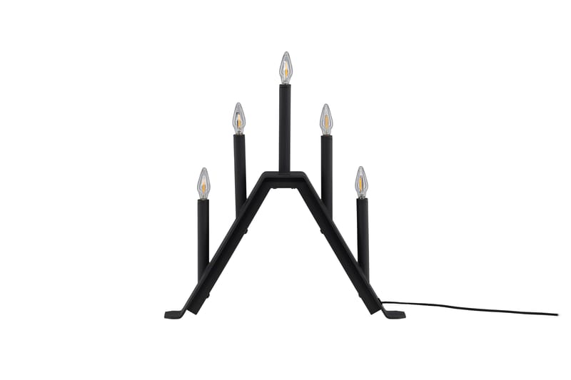 Adventsstake Lungby 36 cm - Svart - Belysning - Innendørsbelysning & Lamper - Soveromslampe - Sengelamper - Nattbordslampe stående