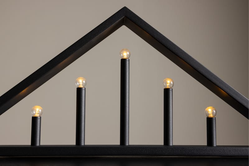 Adventsstake Sankt 26 cm - Svart - Belysning - Innendørsbelysning & Lamper - Soveromslampe - Sengelamper - Nattbordslampe stående