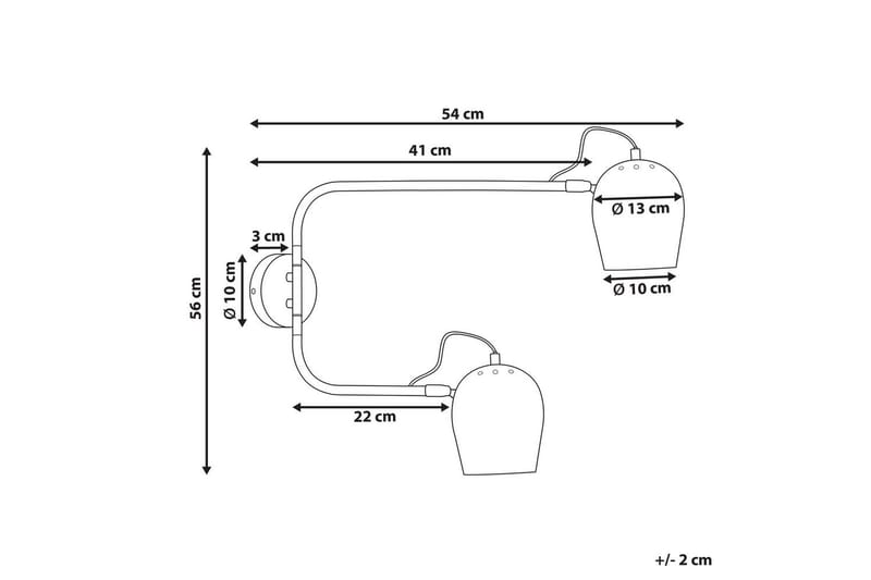 Alvarita Vegglampe E27 - Lysegrå - Belysning - Innendørsbelysning & Lamper - Soveromslampe - Sengelamper - Sengelampe vegg