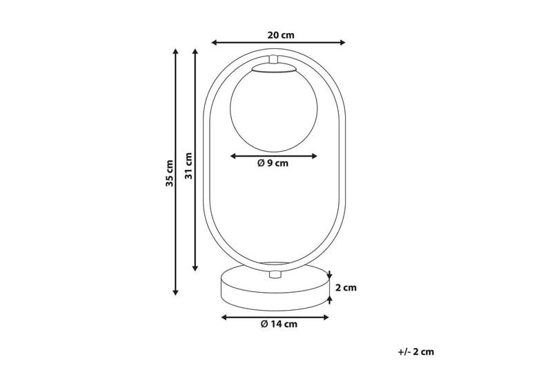 Aspronisi Bordlampe 35 cm G9 - Gull - Belysning - Innendørsbelysning & Lamper - Soveromslampe - Sengelamper - Nattbordslampe stående