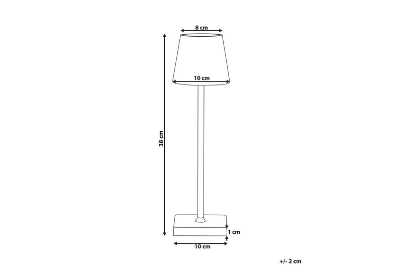 Cebrai LED Bordlampe 38 cm - Grå - Belysning - Innendørsbelysning & Lamper - Soveromslampe - Sengelamper - Nattbordslampe stående