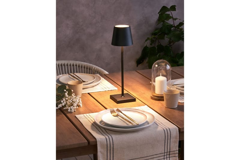 Cebrai LED Bordlampe 38 cm - Svart - Belysning - Innendørsbelysning & Lamper - Soveromslampe - Sengelamper - Nattbordslampe stående