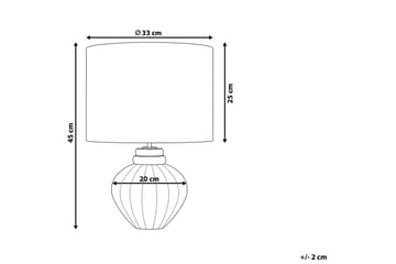 Celestiale Bordlampe 45 cm E27 - Mørkeblå/Hvit - Belysning - Innendørsbelysning & Lamper - Soveromslampe - Sengelamper - Nattbordslampe stående