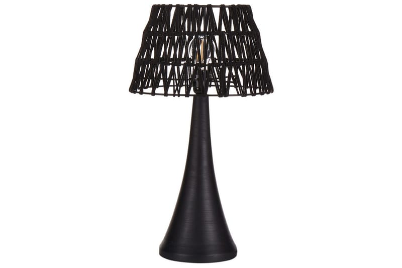 Dalino Bordlampe 47 cm E27 - Svart - Belysning - Innendørsbelysning & Lamper - Soveromslampe - Sengelamper - Nattbordslampe stående