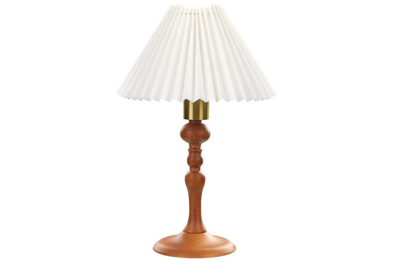 Djerbain Bordlampe 39 cm E14 - Mørkt tre/Hvit - Belysning - Innendørsbelysning & Lamper - Soveromslampe - Sengelamper - Nattbordslampe stående