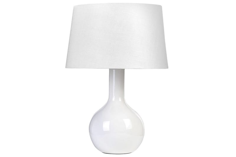 Elafonisos Bordlampe 46 cm E27 - Hvit - Belysning - Innendørsbelysning & Lamper - Soveromslampe - Sengelamper - Nattbordslampe stående