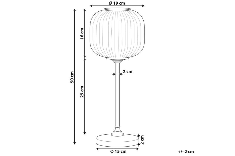 Ereikty Bordlampe 50 cm E27 - Svart - Belysning - Innendørsbelysning & Lamper - Soveromslampe - Sengelamper - Nattbordslampe stående