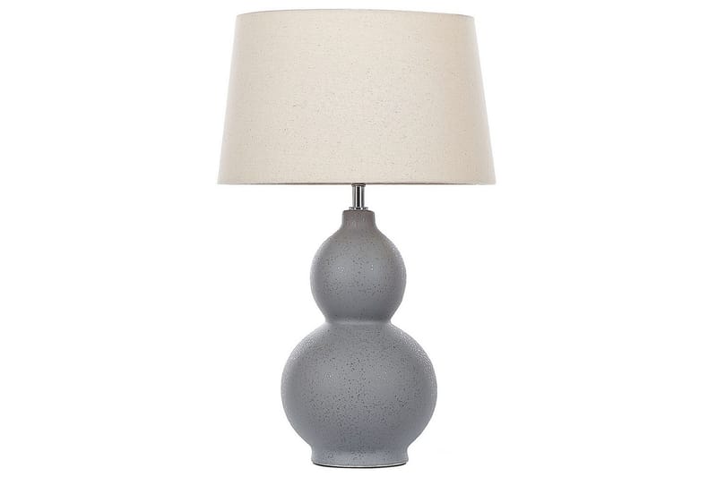 Fiorita Bordlampe 56 cm E27 - Grå/Beige - Belysning - Innendørsbelysning & Lamper - Soveromslampe - Sengelamper - Nattbordslampe stående