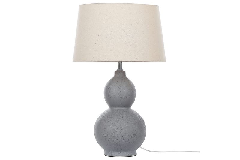 Fiorita Bordlampe 56 cm E27 - Grå/Beige - Belysning - Innendørsbelysning & Lamper - Soveromslampe - Sengelamper - Nattbordslampe stående