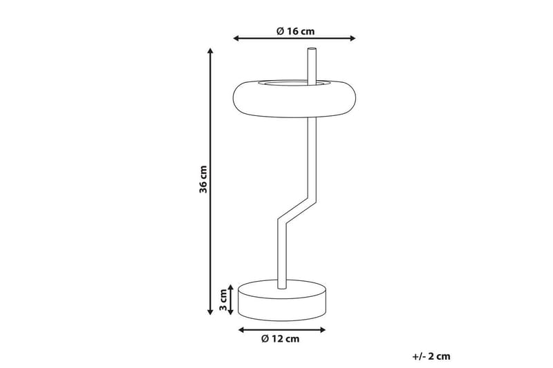 Gabbiani LED Bordlampe 36 cm - Hvit - Belysning - Innendørsbelysning & Lamper - Soveromslampe - Sengelamper - Nattbordslampe stående