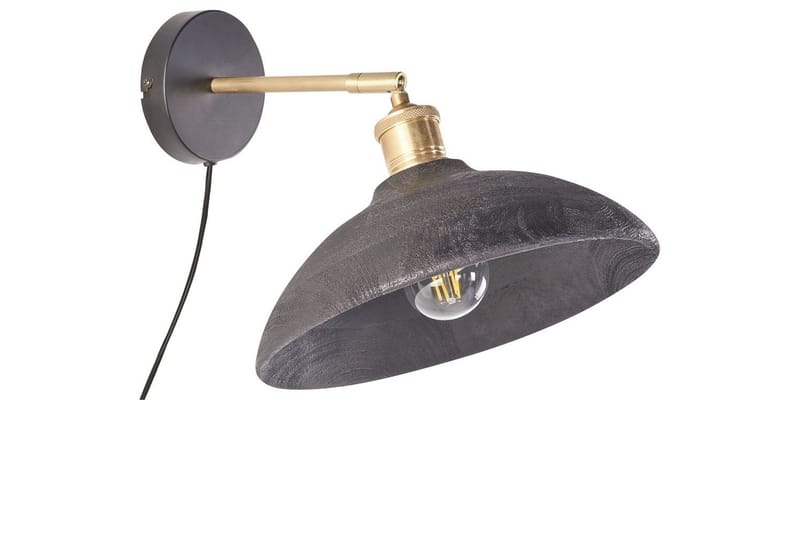 Gavdo Vegglampe E27 - Svart/Messing - Belysning - Innendørsbelysning & Lamper - Soveromslampe - Sengelamper - Sengelampe vegg