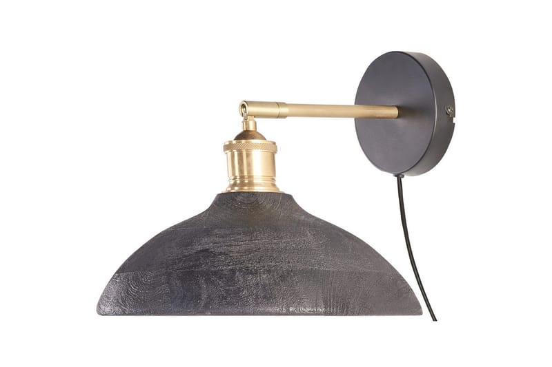 Gavdo Vegglampe E27 - Svart/Messing - Belysning - Innendørsbelysning & Lamper - Soveromslampe - Sengelamper - Sengelampe vegg