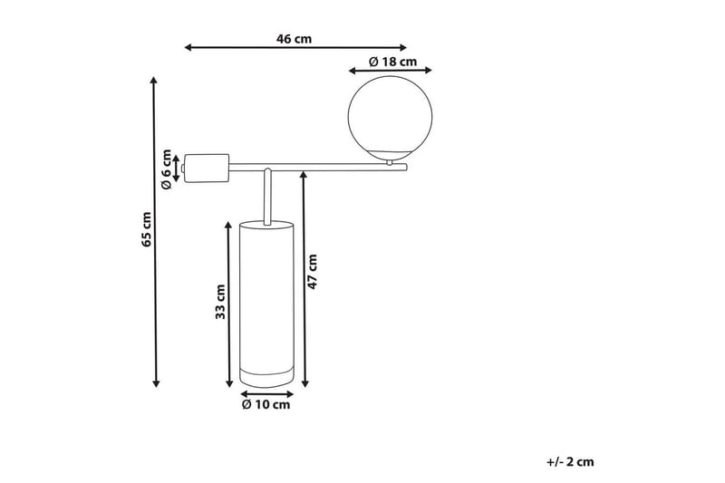 Halkvir Bordlampe 65 cm E27 - Flerfarget - Belysning - Innendørsbelysning & Lamper - Soveromslampe - Sengelamper - Nattbordslampe stående